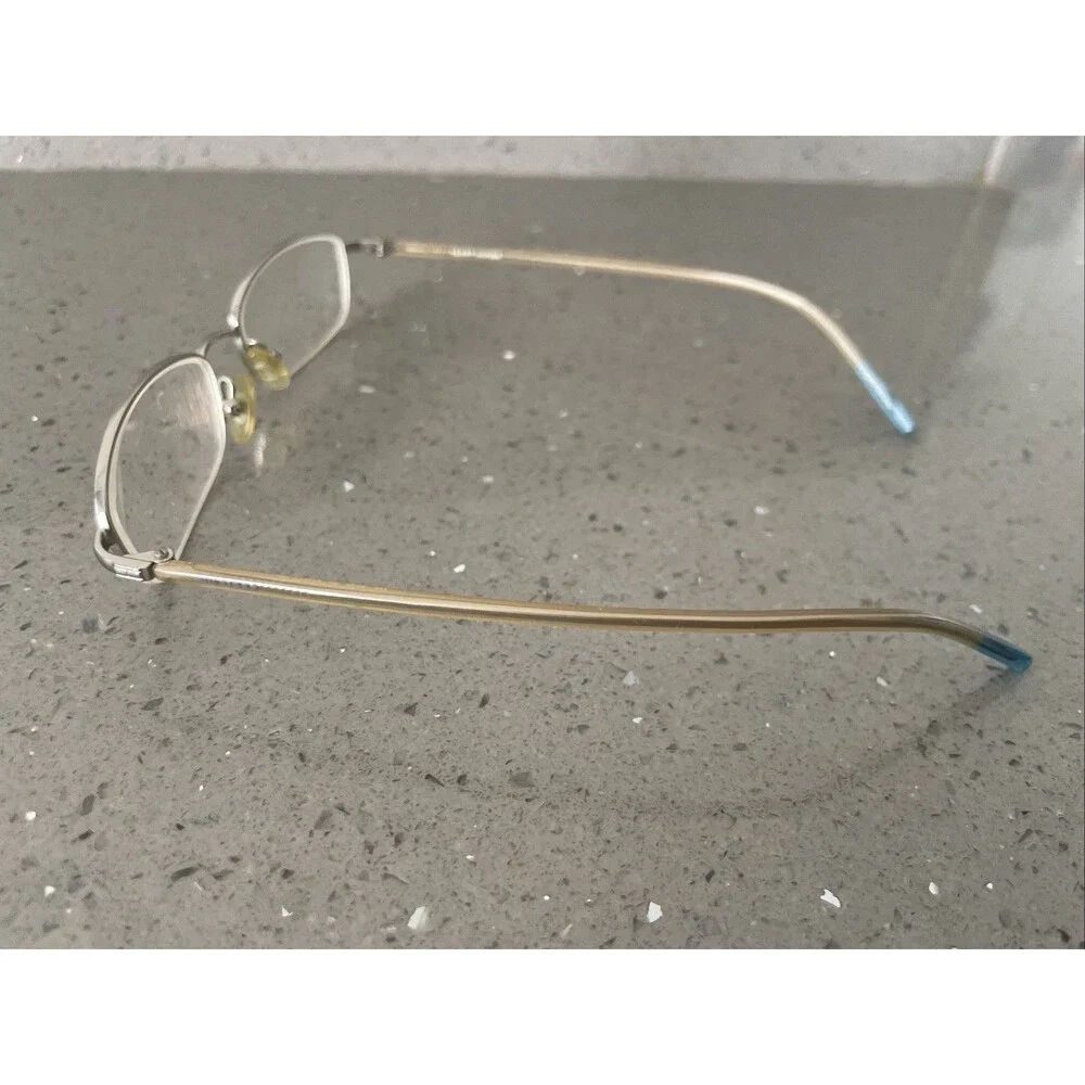 TOMMY HILFIGER TH 3029 SI Blue Silver 47-17-140 Eyeglasses Frames ONLY half rim